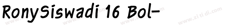 RonySiswadi 16 Bol字体转换